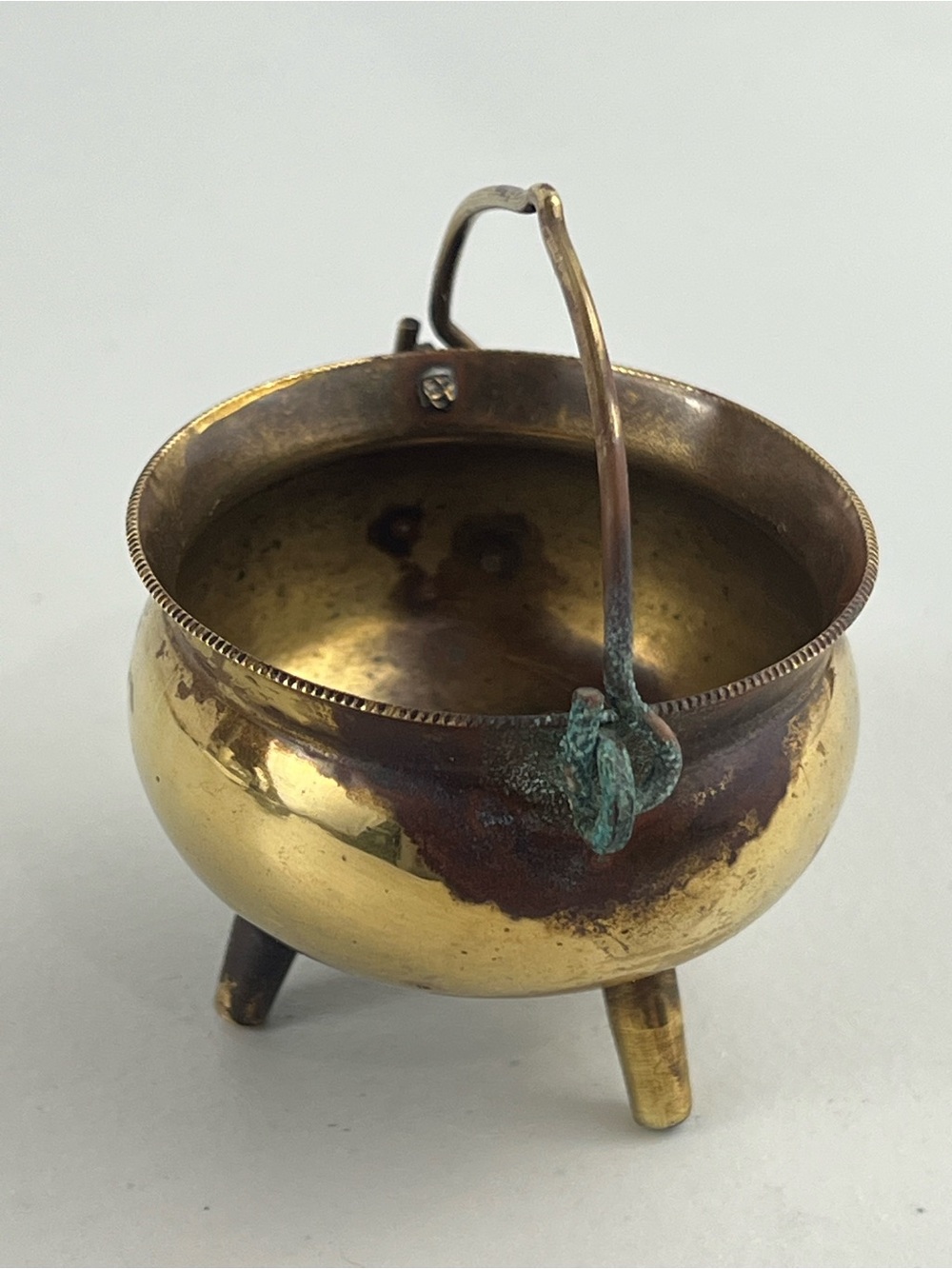 VTG Peerage England Brass Mini Cauldron Pot